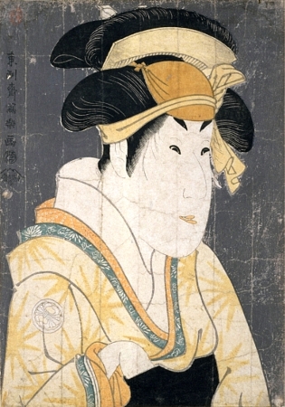Segawa Kikunodžó III. v roli Ošizu, manželky Tanabe Bunzóa